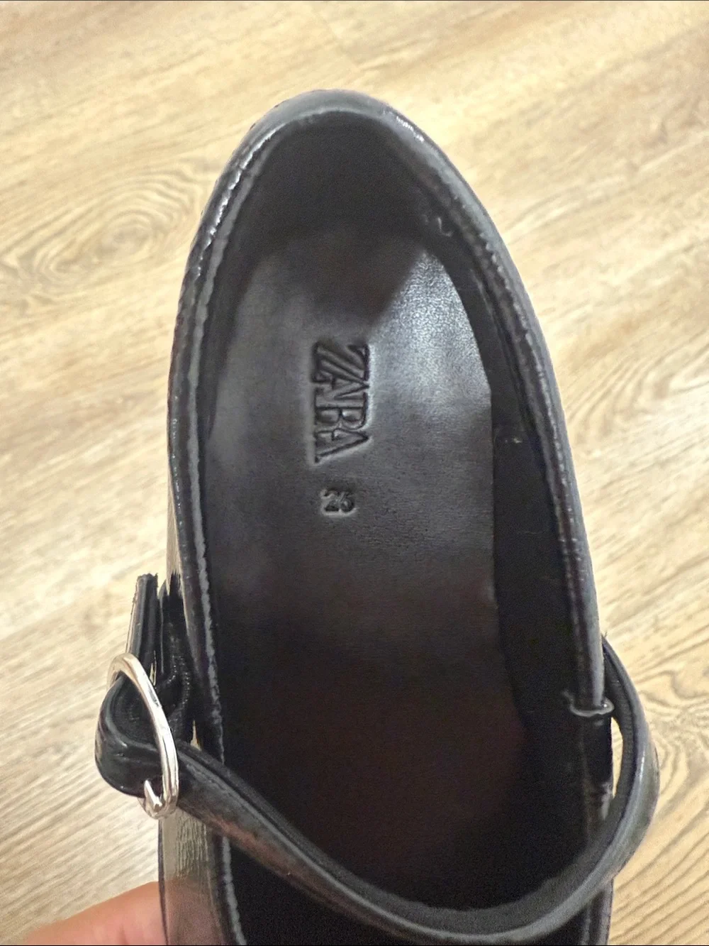 Zara Girls Black Mary Jane Kids Shoes